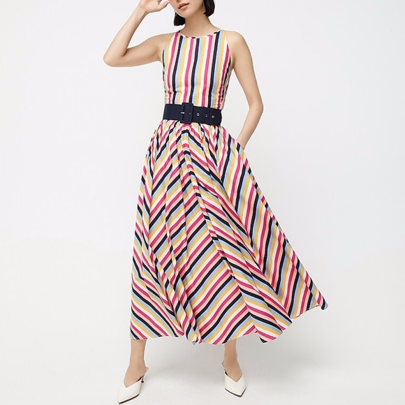 J. Crew Dresses & Skirts - New J. Crew High-Neck Cotton Poplin Midi dress 6